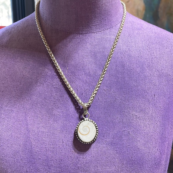 SHIVA Shell pendant necklace - s925 sliver - - Picture 1 of 4